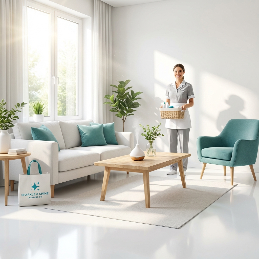 Sala limpia y ordenada